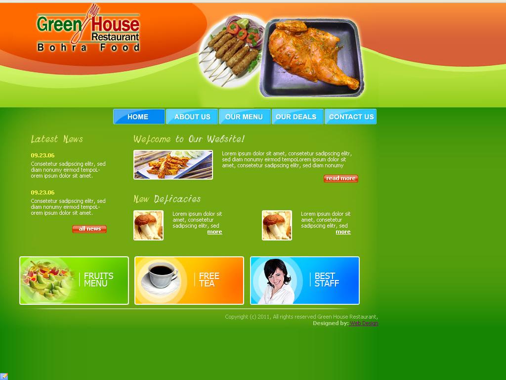Restaurant Websites Design by Hafizkhurram.com